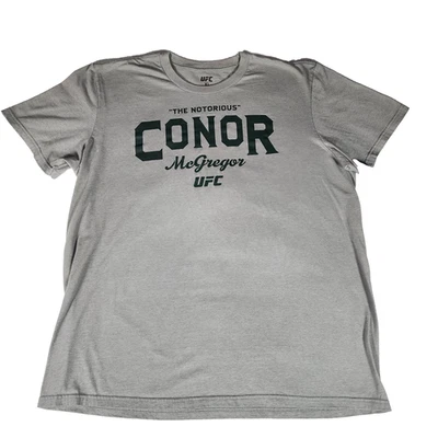 Camiseta UFC Conor McGregor The Notorious Para Hombre XL Gris MMA Lucha Foto 1 de 4