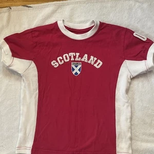 Girls Pink SIZE 7/8 Soccer Style Shirt From Scotland - Picture 1 of 4