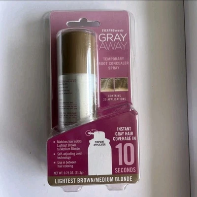 Spray Everpro Gray Away Root Cover Up 0,75 oz - marrón más claro/rubio medio Foto 1 de 2