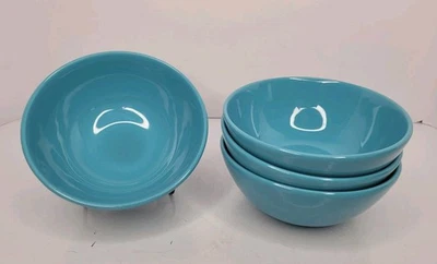 IKEA Of Sweden Turquoise Blue Teal Cereal Dinner Bowls #15199 Set Of 4  - Image 1 of 4