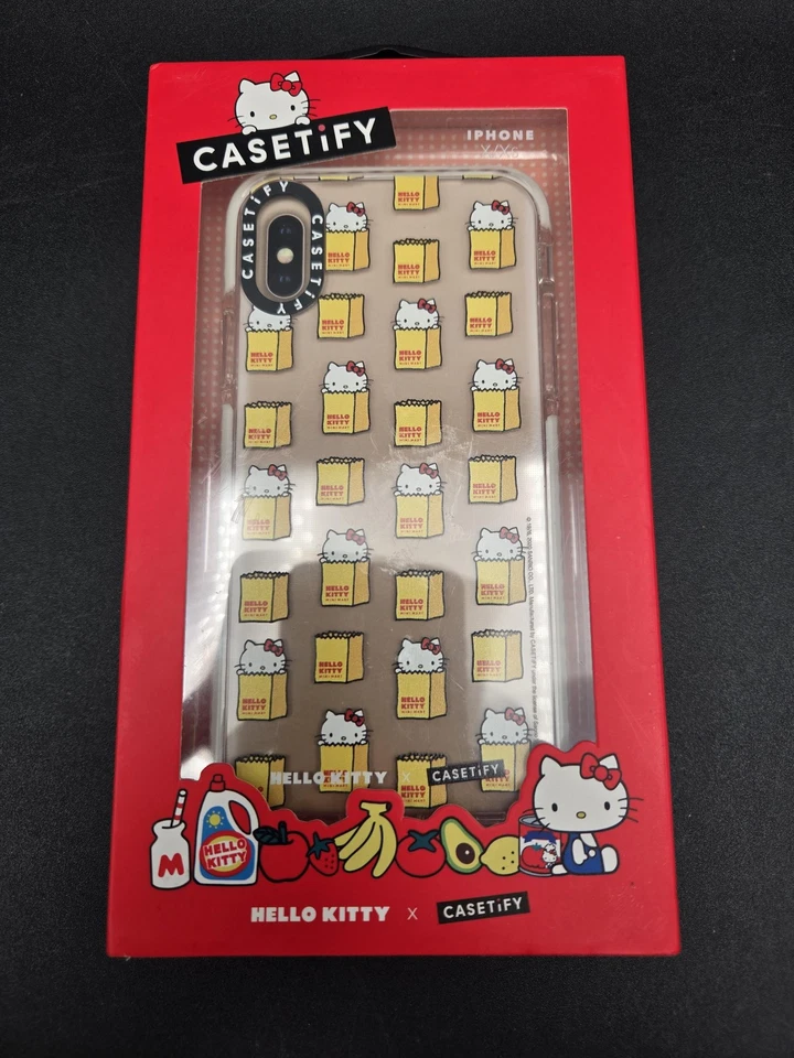 Casetify Hello Kitty iPhone X XS Case Mini Mart Collaboration Sanrio Clear Cover - Image 1 of 3