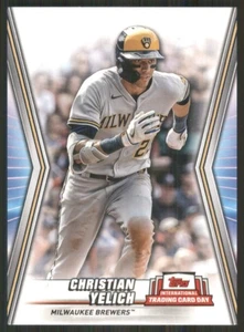 2023 Topps International Trading Card Day #NTCD-B16 Christian Yelich Brewers 444 - Picture 1 of 2