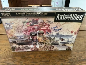 Axis and Allies 1941 Board Game WOTC Avalon Hill 2012 Sealed Pieces Box Open - Picture 1 of 4
