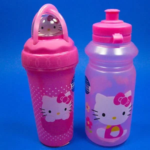 ZAK HELLO KITTY TUMBLER LOOPITY LOOP STRAW W/ LID & WATER SPORT BOTTLE, BPA FREE - Picture 1 of 3
