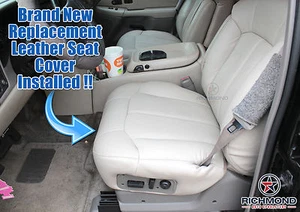 Chevy Tahoe LT Z71 LS 2002 conductor cubierta de asiento inferior lateral de cuero de repuesto bronceado - Imagen 1 de 12