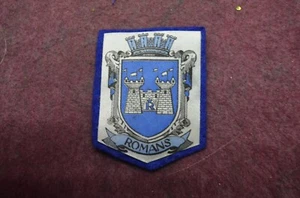 ANCIEN ÉCUSSON BISCOTTE GRECOIRE BLASON RÉGION VILLE ROMANS CPA - Foto 1 di 1