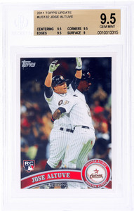 2011 Topps Update #US132 Jose Altuve BGS 9.5 Rookie RC