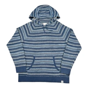 Lucky Brand Hoodie Baha Surfer Beach Mens Large Striped Loose Knit Y2K Skater - Picture 1 of 8