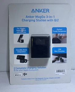 Anker MagSafe Charger Stand, Wireless Charger, 3-in-1 Cube, 15W Foldable - Photo 1 sur 4