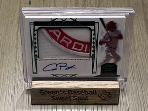 2022 Leaf Trinity Baseball Alec Burleson Patch Auto 6/15 St. Louis Cardinals