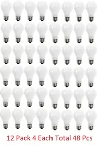 100w 48 LED Light Soft White 1600 Lumens A19 Standard Frosted Replacement bulbs - Picture 1 of 9
