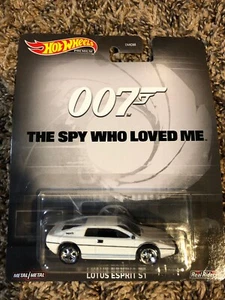 2020 Hot Wheels 1/64  "007 The Spy Who Loved Me" Lotus Esprit S1 Car GJR4 - Picture 1 of 2