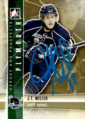 J.T. Miller - Signed 2012-13 In The Game Heroes And Prospects Card #225 - Image 1 of 2