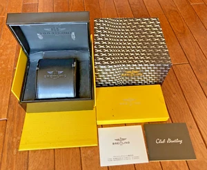 Breitling Caja Reloj Vacía con Manual #T47 - Imagen 1 de 15