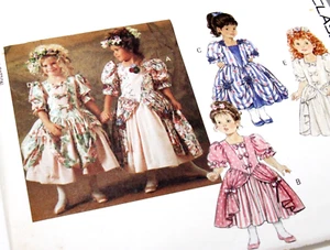 Butterick 5821 Girls Dress Pageant Fancy Sewing Pattern Sz 2-3-4 Uncut FF 1991 - Picture 1 of 7