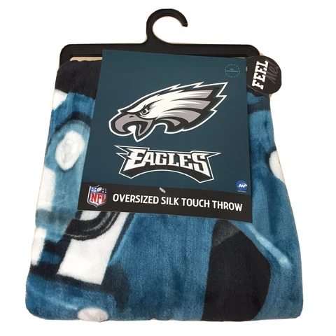 Eagles NFL blanket Oversized Silk Touch Blanket 55”x70” Throw Blanket New Tags Cover