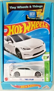 Hot Wheels Tesla Model S Plaid HYX58 HW EV White 1/10 - Picture 1 of 7