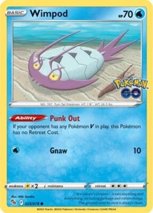 Wimpod Regular Stamped GO 025/078 Pokémon Go *PACK FRESH* - Picture 1 of 1