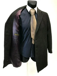 Bugatti Herren Mantel dunkelgrau Wolle/Kaschmir Größe 24 EU48 UK38 - Bild 1 von 8