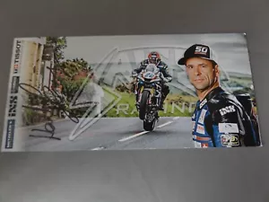 9" x 4" HAND SIGNED RIDER POSTCARD - HORST SAIGER - ROAD RACER - SIGNED TWICE - Picture 1 of 2