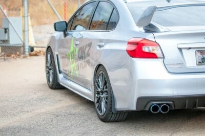 Juego de 4 protectores contra salpicaduras RokBlokz para Subaru WRX STI 2015-19 hechos en EE. UU. - negros Foto 1 de 4