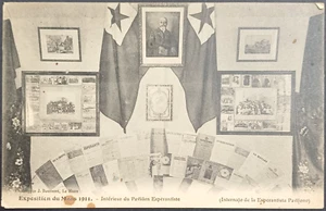 POSTAL ESPERANTO Francia 1911 Exposición Le Mans, Pabellón Esperanto - Imagen 1 de 3