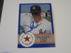 DANA RIDENOUR SIGNED AUTOGRAPHED 1988 EASTERN LEAGUE ALL STAR MINOR LG CARD