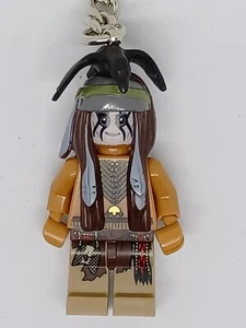 LEGO TONTO LONE RANGER MINIFIGURE KEYRING KEYCHAIN 850663 RARE RETIRED - Picture 1 of 2