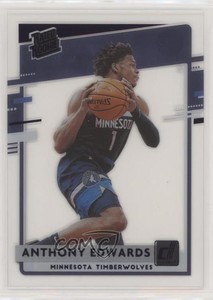 2020-21 Panini Clearly Donruss Rated Purple Anthony Edwards #96 Rookie RC