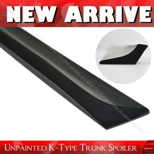1997-2004 Fit For Audi A6 S6 C5 Rear Trunk Lip Spoiler Wing Unpainted K-Style - Picture 1 of 1