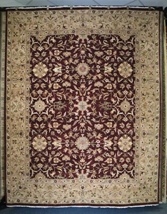 7 Fuß 9 Zoll x 10 Fuß 0 Zoll Fuß Peshawar pflanzlich gefärbt Wolle traditioneller Teppich - Bild 1 von 8