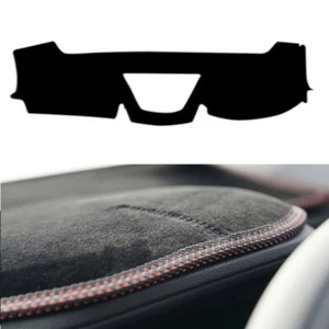 Velvet Non-Slip Dash Cover BL w/ Red Stitch for 2019 2020 Ssangyong Musso - Picture 1 of 11