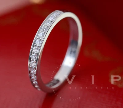 CARTIER 1895 EHERING 19 PAVE DIAMONDS BAGUE RING Pt.950 PLATIN & DIAMANTEN Gr.52 - Bild 1 von 4