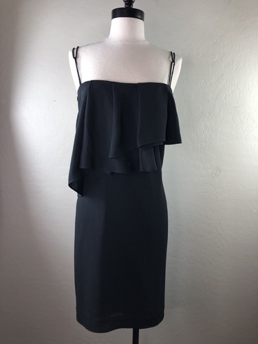 ACNE STUDIOS Abito ACNE donna 38 svolazzante spaghetti strap piccolo nero