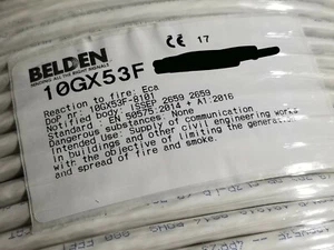 Belden 10GX53F 23/4P Shielded EquiSpline 625MHz Cat6A Cable 10GX CMP White /50ft - Picture 1 of 11