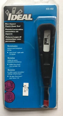 Ideal Punchmaster  #35-492,   Non-Impact Punch Down Tool,  Made In USA,  NEW - Image 1 of 4