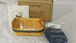 Longaberger 2002 Collectors Club CC Mitgliedschaft Verlängerung Korb Combo KOMPLETT - Bild 1 von 5
