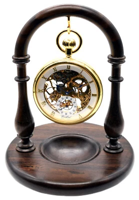 Rosewood Pocket Watch Stand, Handmade in England A26r (Watch not included) - Image 1 of 4