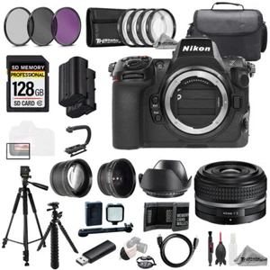 Nikon Z8 + Z 40mm f/2 (SE) Lens+128GB+Ext Bat+9 PC Filtr MEGA Kit - Picture 1 of 12