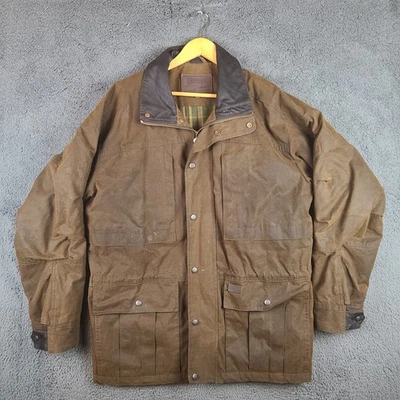 Outback Trading Company Deer Hunter Jacket Mens L Brown Wax Oilskin Insulated - Image 1 of 4