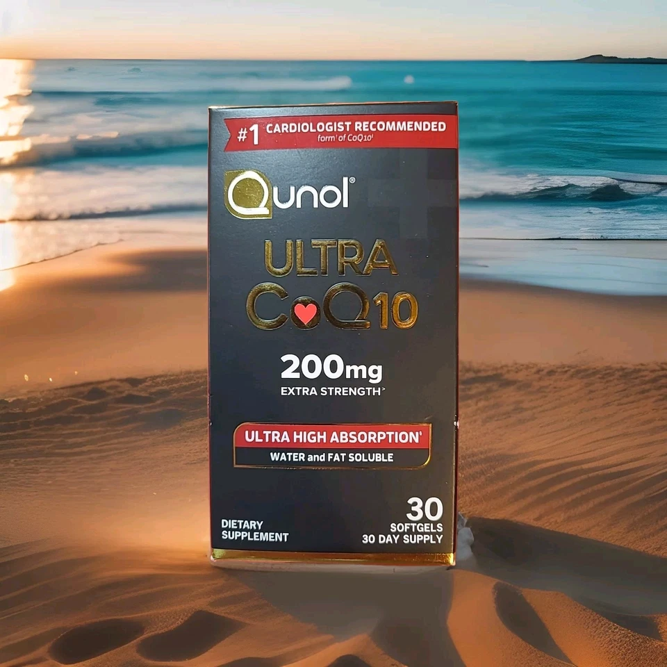 Qunol Ultra CoQ10 Extra Strength 30 Soft Gels 200 mg EXP 04/28 High Absorption