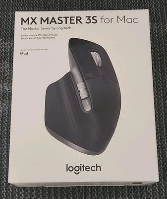 Logitech MX Master Series 3S For Mac & iPad Wireless Bluetooth Mouse NEW sealed - Image 1 of 4