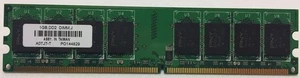 MEMORY PNY 1GB, DD2 DIMM,F A0TFT PO:134270.19 - Picture 1 of 1
