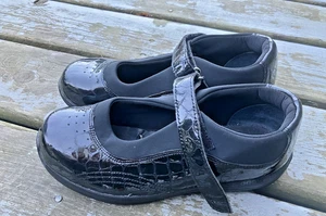 Drew Damen braun/kupfer Kroko-Druck Leder Mary Jane orthopädische Schuhe US 7,5 WW - Bild 1 von 16