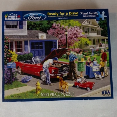Jigsaw puzzle Vehicle Ford Mustang Ready for a Drive 1000 Piece Made in USA - Image 1 of 4