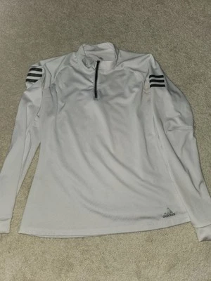 Adidas Lightweight Quarter-Zip Pullover Women’s Small Climalite White - Image 1 of 4