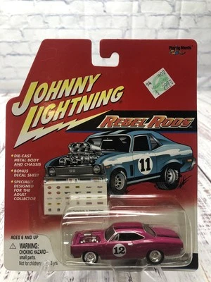 Johnny Lightning 1969 Dodge Super Bee Rebel Rods Diecast 1:64 Hot Pink 2001 - Image 1 of 4