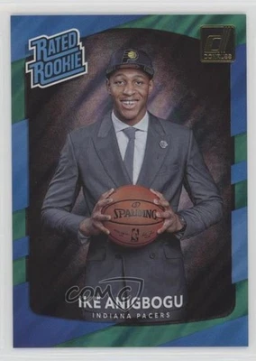 2017-18 Panini Donruss Rated Rookies Green Flood Ike Anigbogu #176 Rookie RC - Image 1 of 2