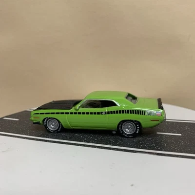 CUSTOM Johnny Lightning Muscle Cars USA 1970 Plymouth AAR Cuda Lime Green 1:64  - Image 1 of 4