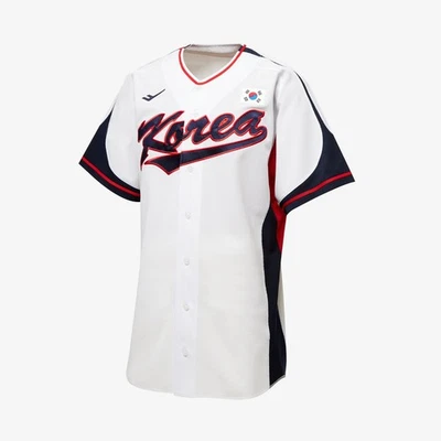 Camiseta deportiva local auténtica del equipo nacional de béisbol de Corea del Sur de béisbol coreano KBO Foto 1 de 4